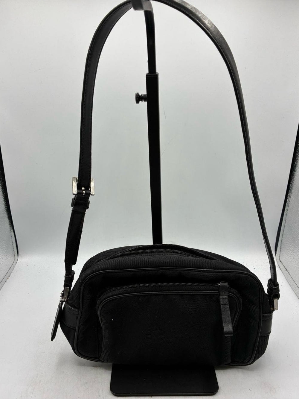 Coach Authentic Black Nylon Messenger Woman’s Crossbody Bag